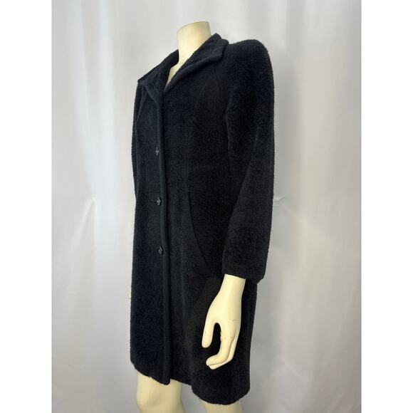 Vintage Studio By Searle Alpaca Coat in Black size medium - Picture 6 of 12